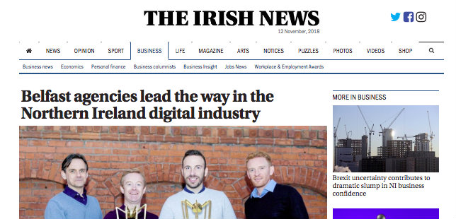 Irish News – Belfast agencies lead the way